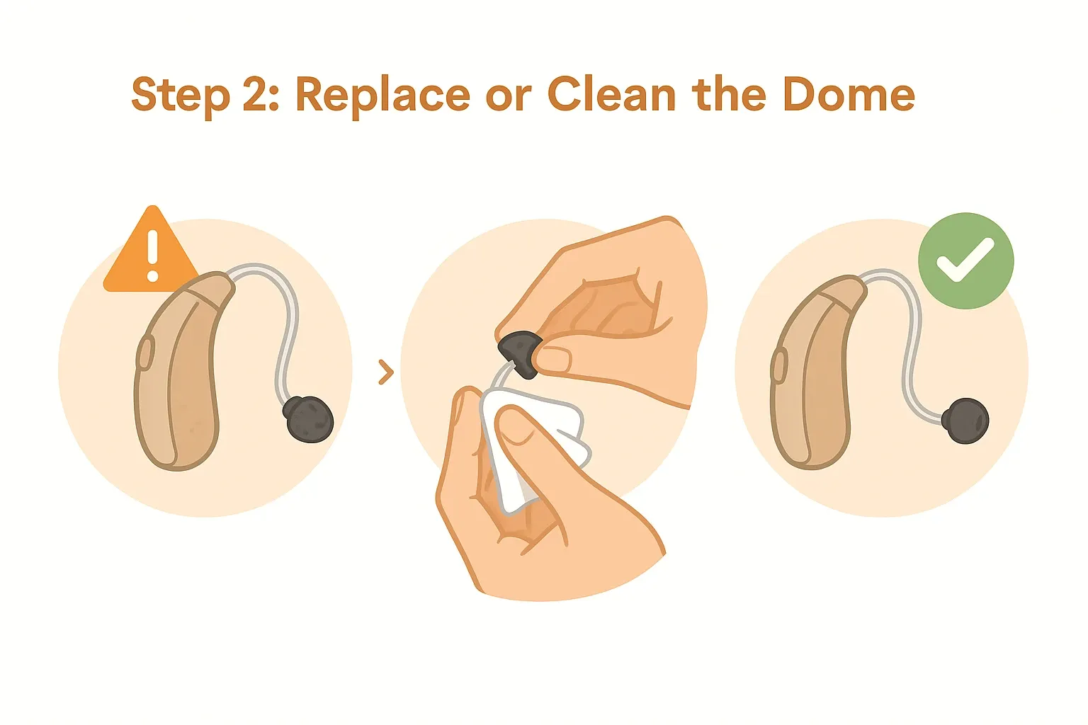 Step 2: Replace or Clean the Dome